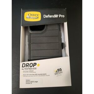 OtterBox Defender Pro iPhone 13 Case Black Rugged Cover with Holster 77-88685